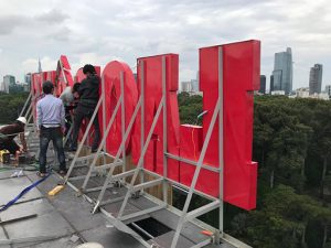 Xưởng gia công chữ inox, tôn sơn tĩnh điện giá rẻ Hồ Chí Minh